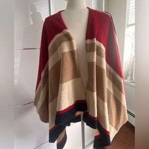 Sezane striped cape